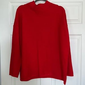 red long sleeve sweater